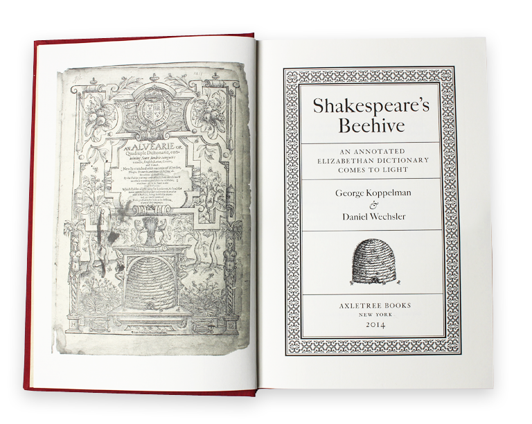 Lecture on Shakespeare's Beehive at Swann Galleries