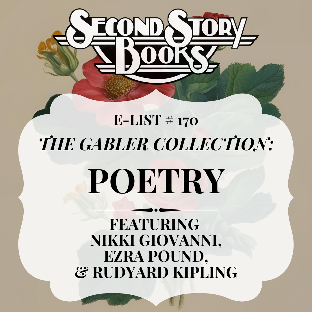 E-List #170: Poetry, from the Gabler Collection