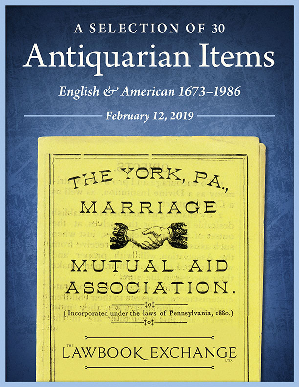 A Selection of 30 Antiquarian Items: English and American, 1673-1986