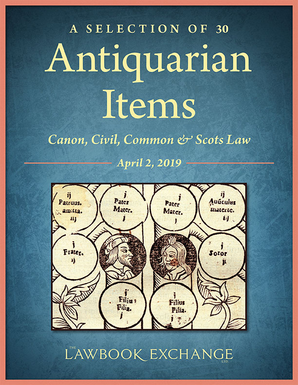 A Selection of 30 Antiquarian Items: Canon, Civil, Common & Scots Law