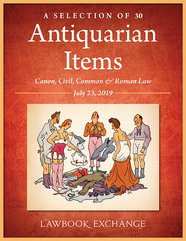 A Selection of 30 Antiquarian Items: Canon, Civil, Common and Roman Law