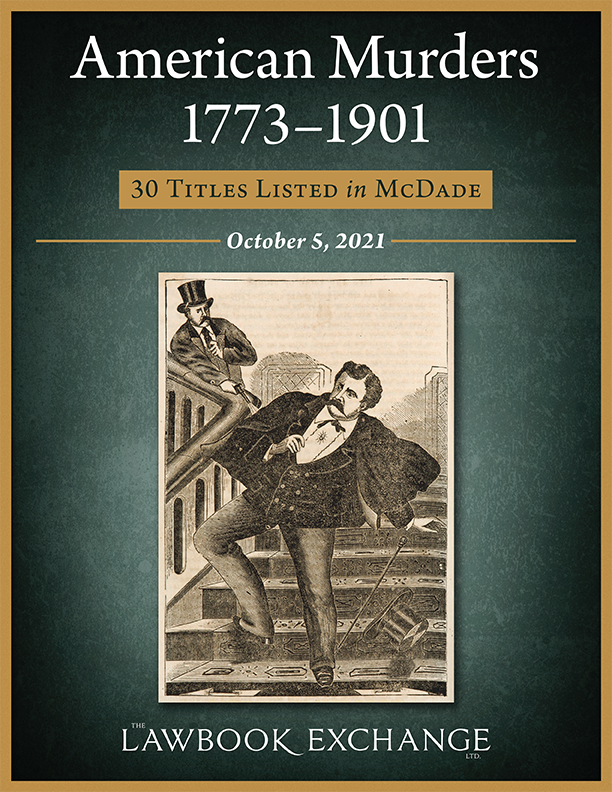 American Murders, 1773-1901 – 30 Items in McDade
