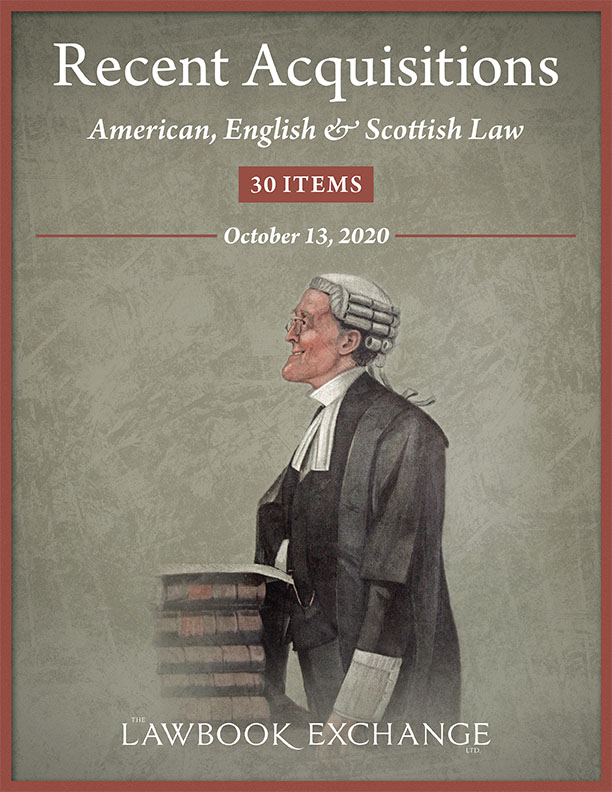 Recent Acquisitions: American, English & Scottish Law, 30 Items