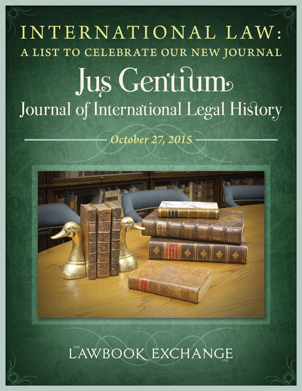 International Law: A List to Celebrate Our New Journal, Jus Gentium: Journal of International Legal