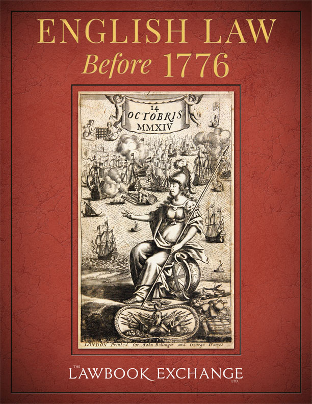 English Law Before 1776, October 14, 2014