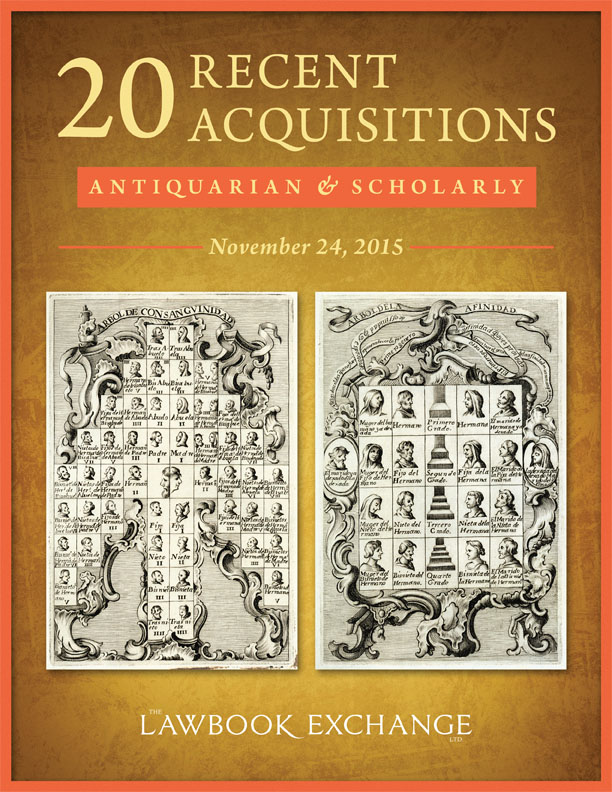 20 Recent Antiquarian and Scholarly Acquisitions November 24, 2015