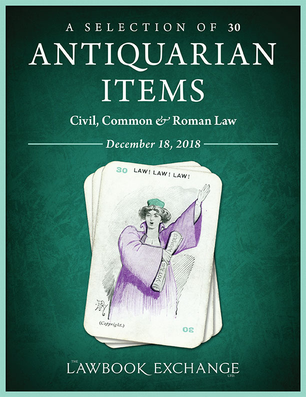 A Selection of 30 Antiquarian Items: Civil, Common & Roman Law
