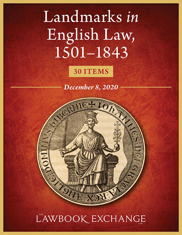 Landmarks in English Law, 1501-1843: 30 Items