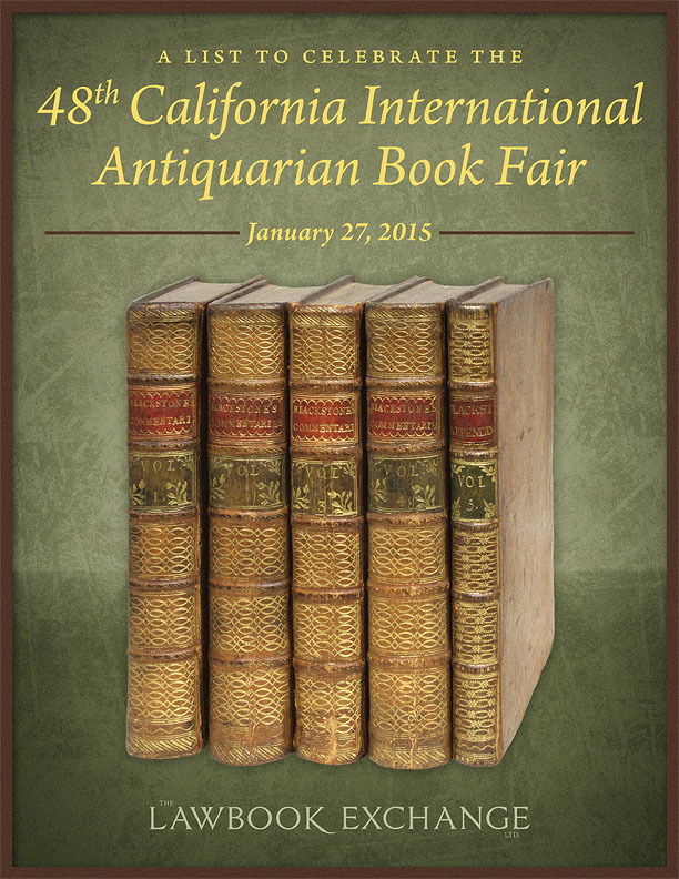 A List to Celebrate the 48th California International Antiquarian Book Fair, Januaray 27, 2015