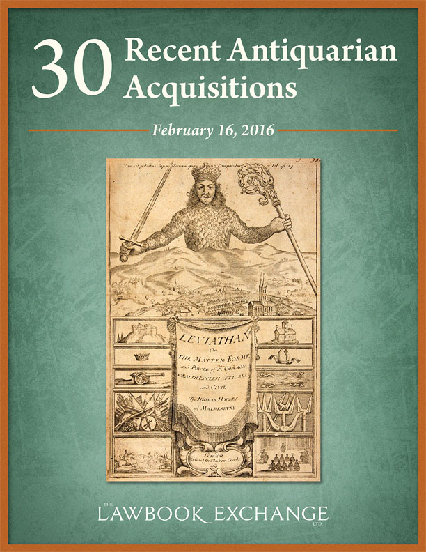 30 Recent Antiquarian Acquisitions