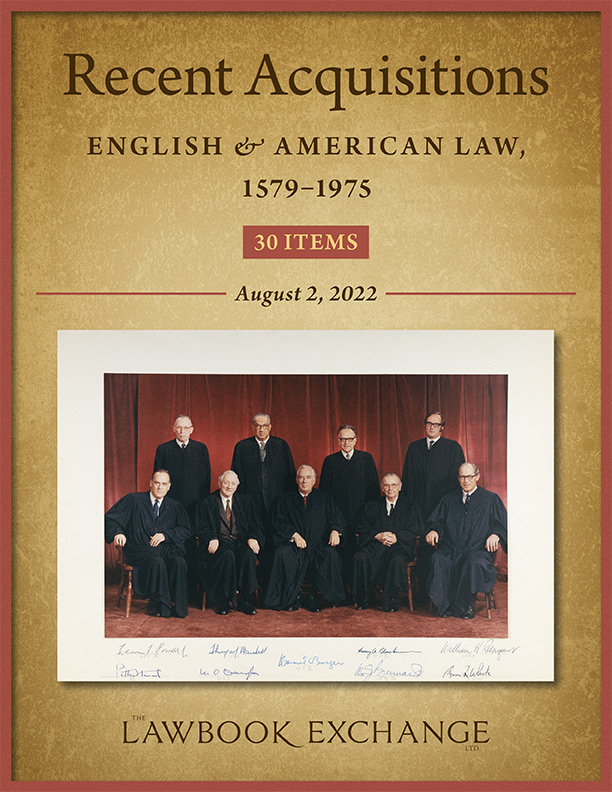 English & American Law, 1579-1975: 30 Items