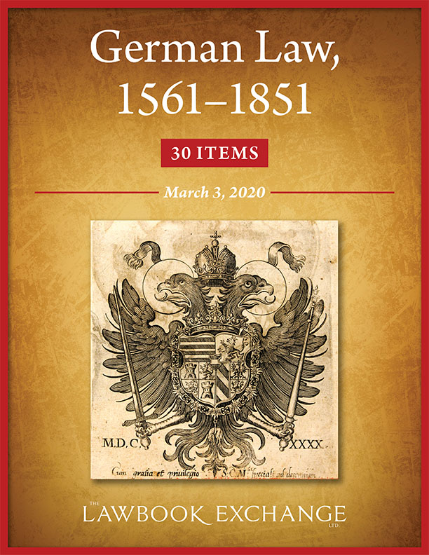 German Law, 1561-1851: 30 Items