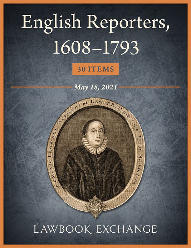 Recent Acquisitions: English Reporters, 1608-1793