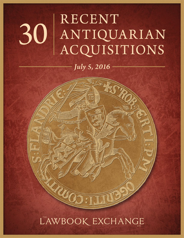30 Recent Antiquarian Acquisitions