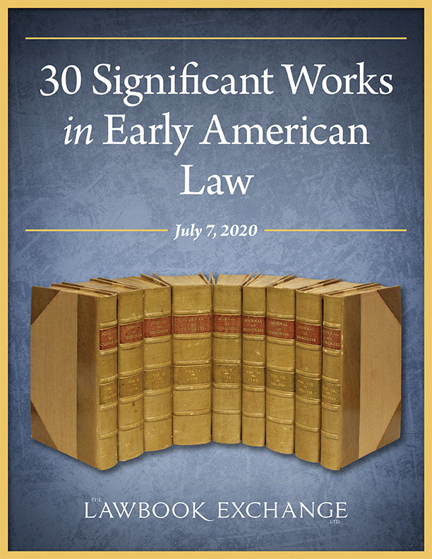 30 Significant Works in Early American Law