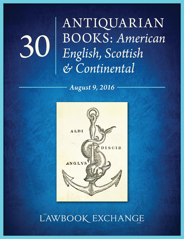 30 Antiquarian Books: American, English, Scottish and Continental