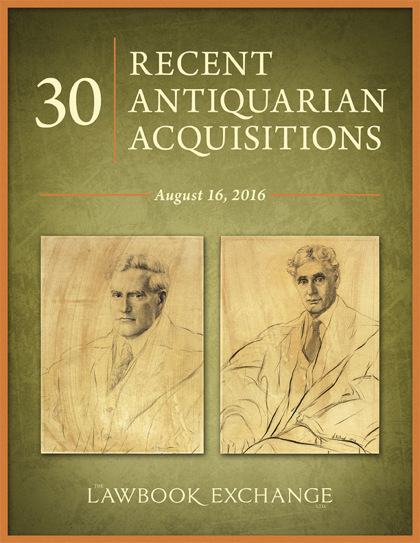 30 Recent Antiquarian Acquisitions