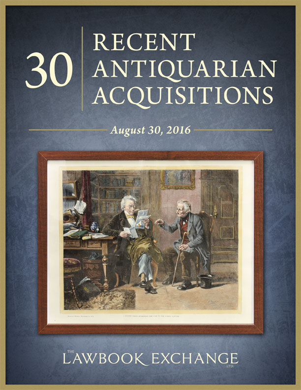30 Recent Antiquarian Acquisitions