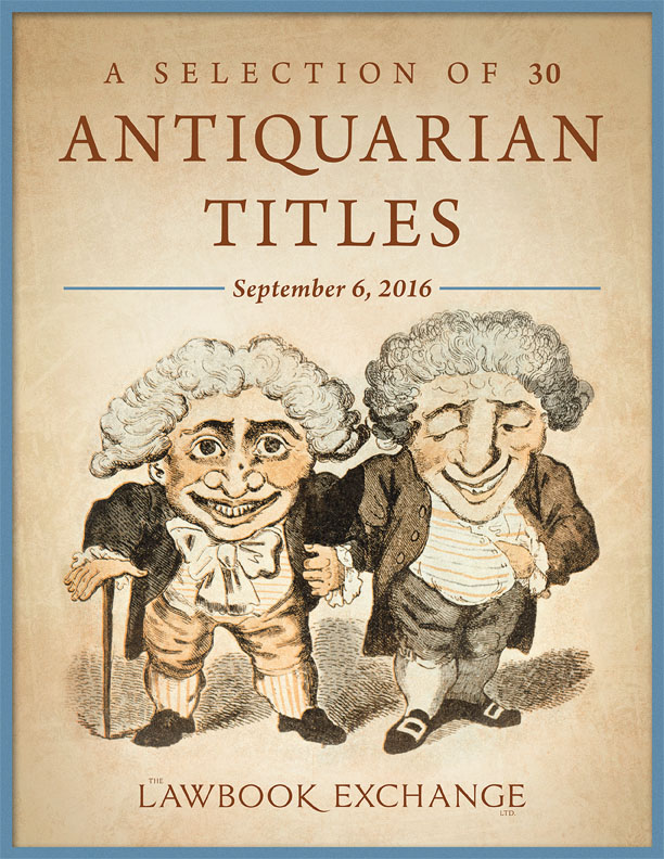 A Selection of 30 Antiquarian Titles - September 6, 2016