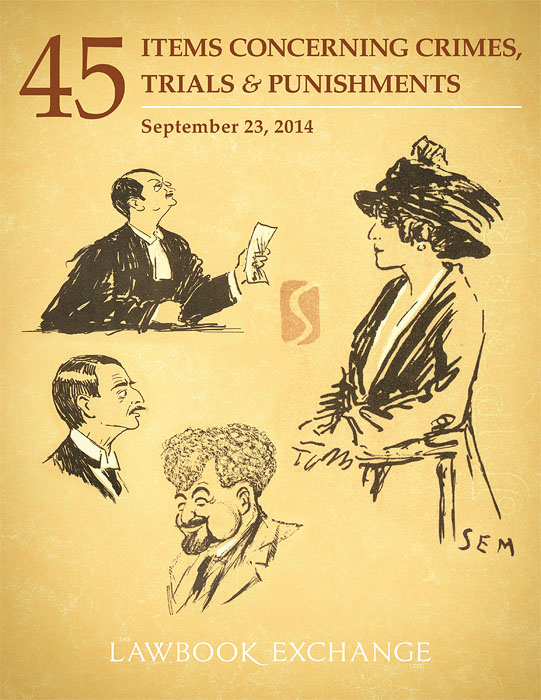 45 Items Concerning Crimes, Trials and Punishments, September 23, 2014