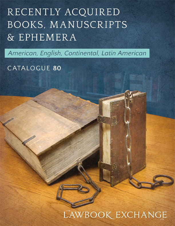 Catalogue 80: Recently Acquired Books, Manuscripts & Ephemera