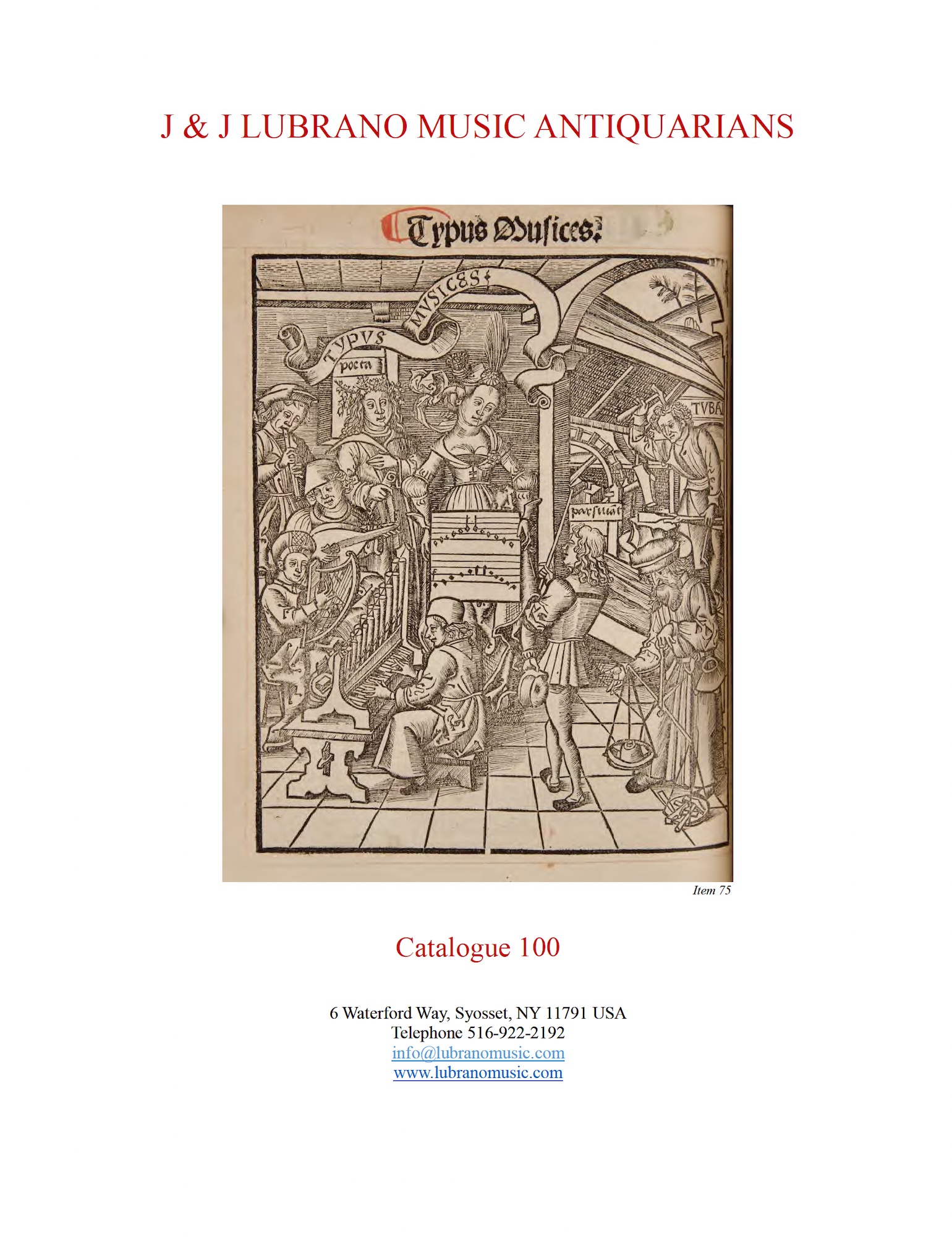 Antiquarian Music Catalogue 100