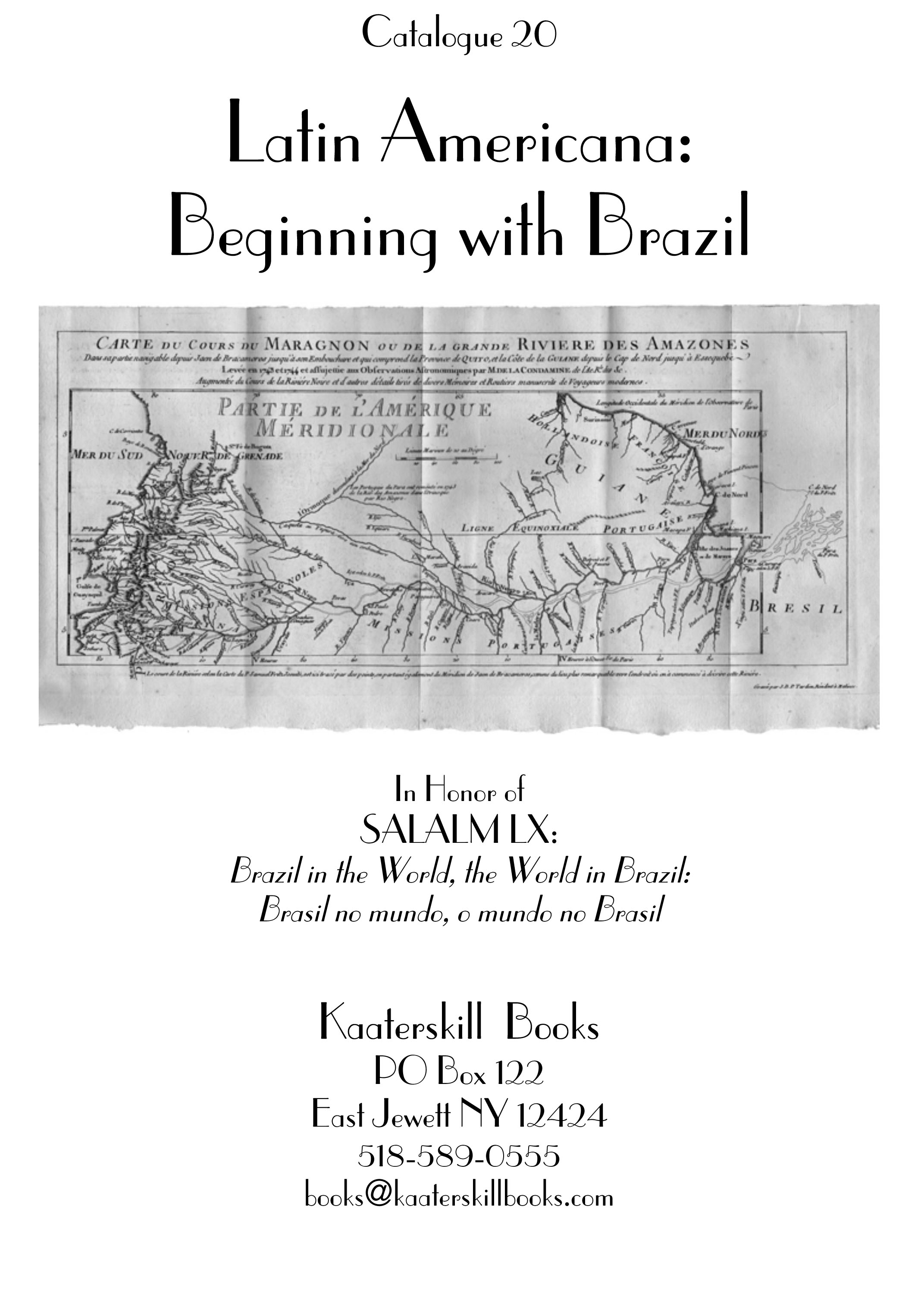 Catalogue 20: Latin America: Beginning with Brazil