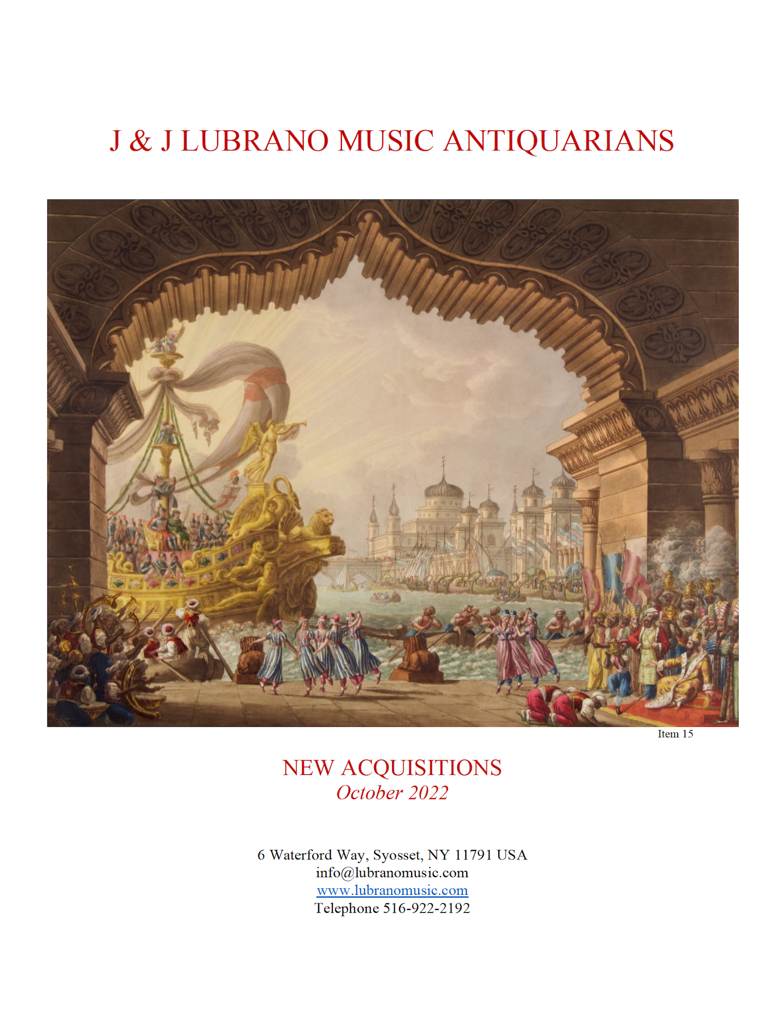 NEW ACQUISITIONS October 2022