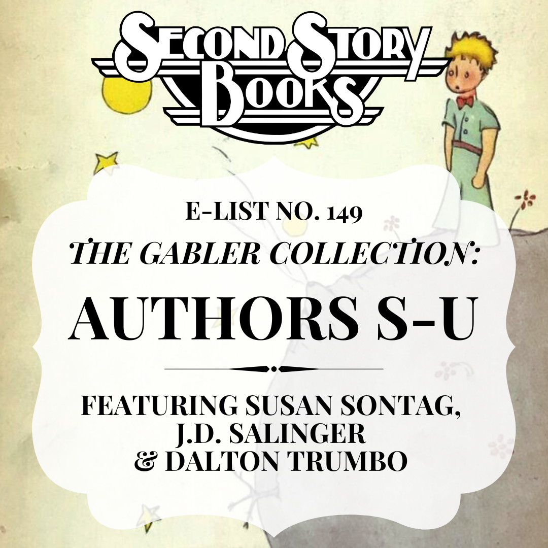 E-List #149: Authors Saint-Exupéry-Updike, from the Gabler Collection