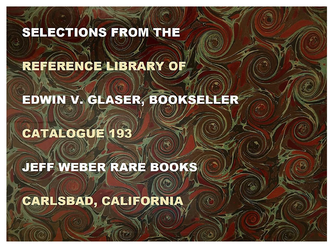 193: Reference Library of Edwin V. Glaser