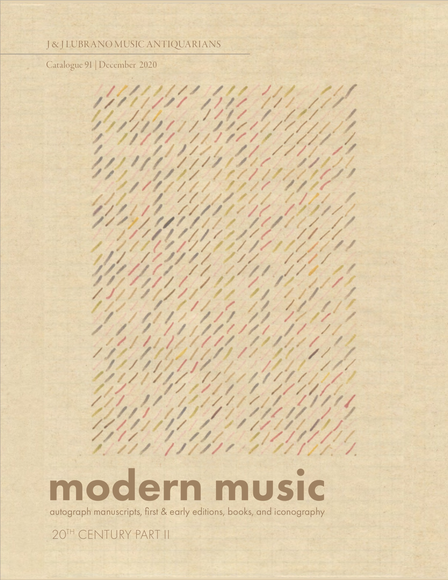 Catalogue 91 - Modern Music: 20th Century Part II