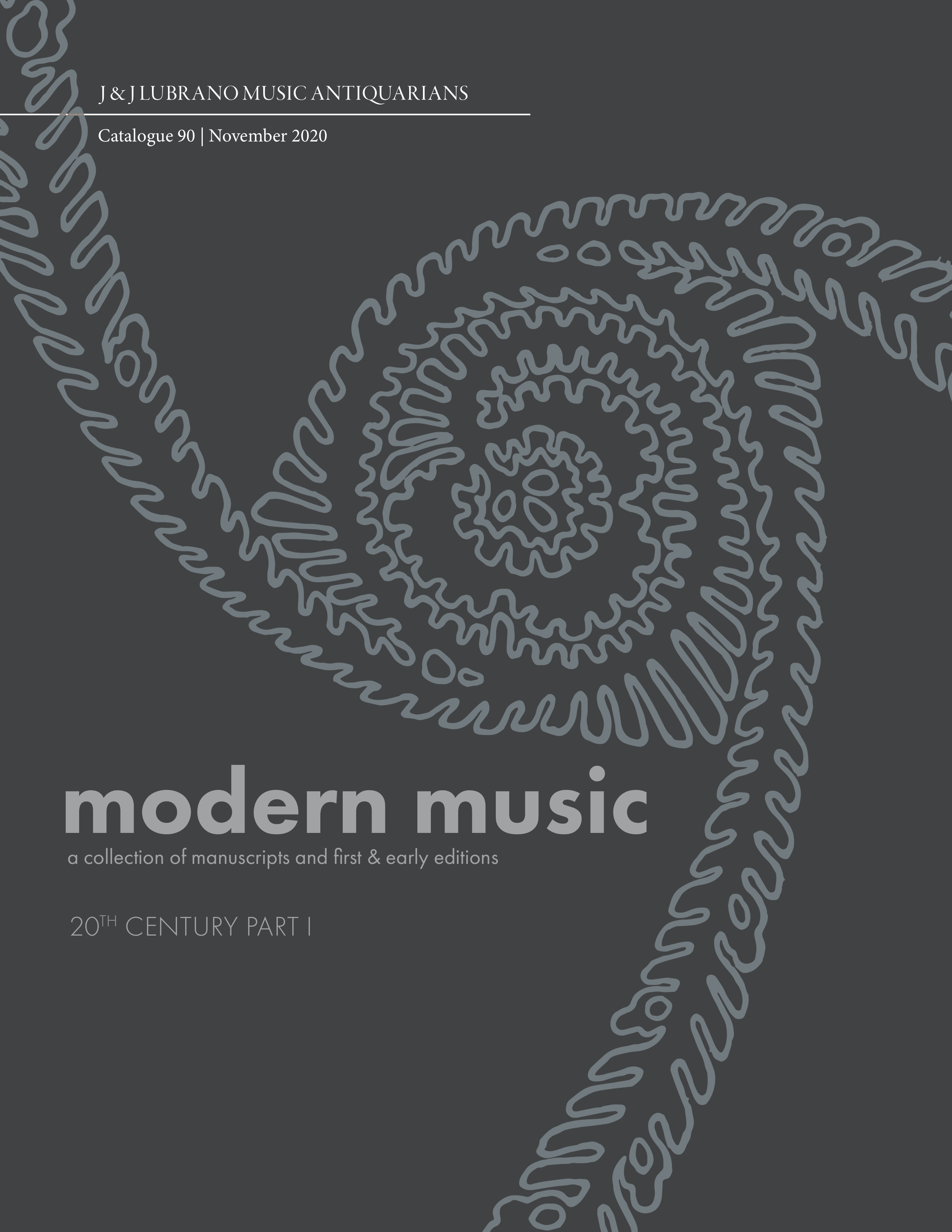 Catalogue 90 - Modern Music: 20th Century Part I