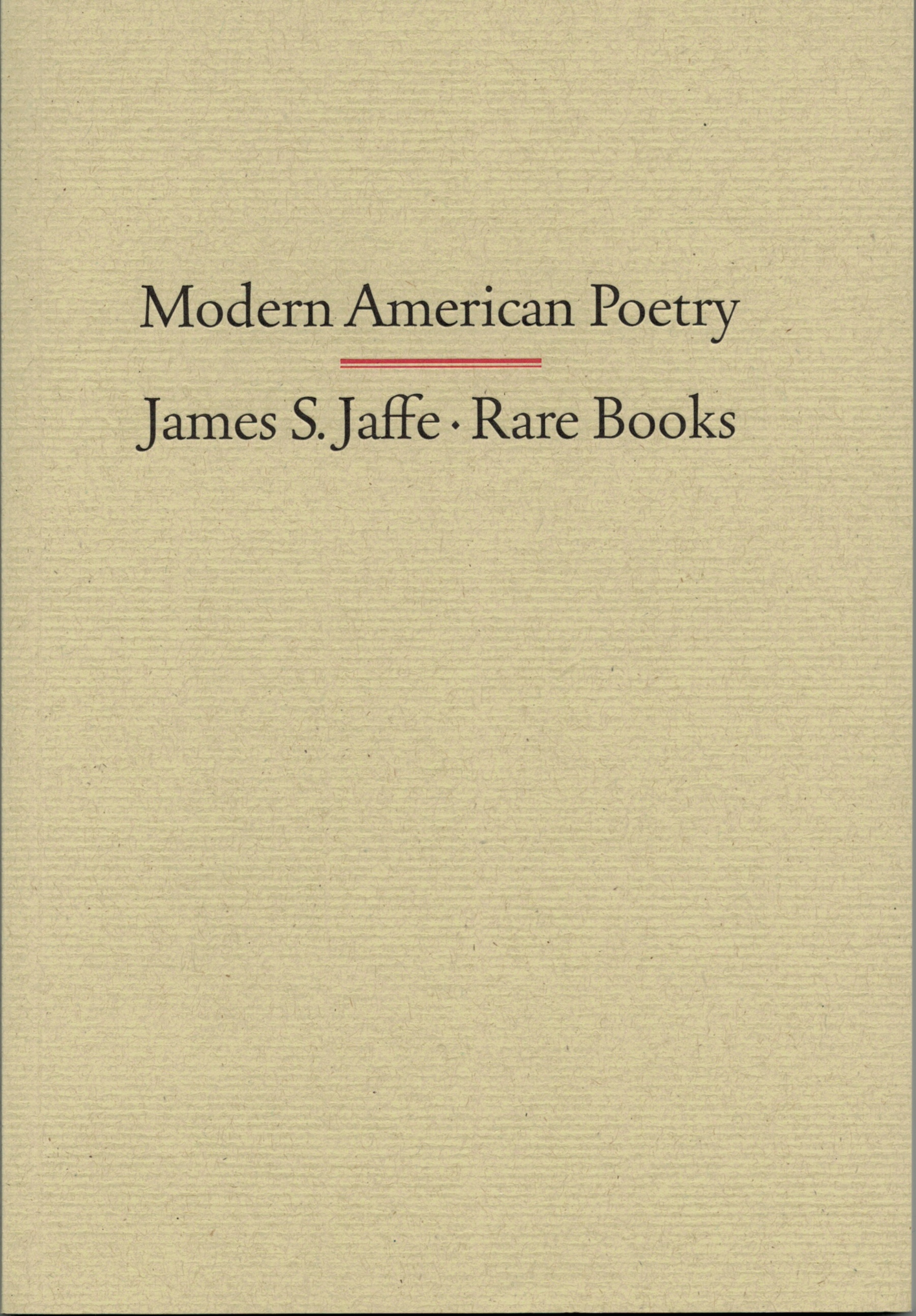 Modern American Poetry