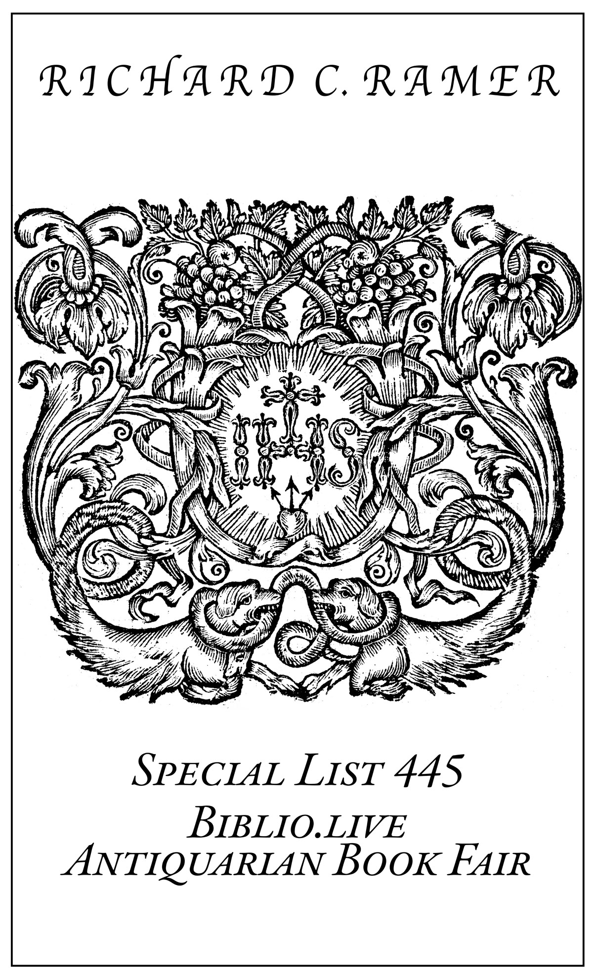 Special List 445: Biblio.live Antiquarian Book Fair