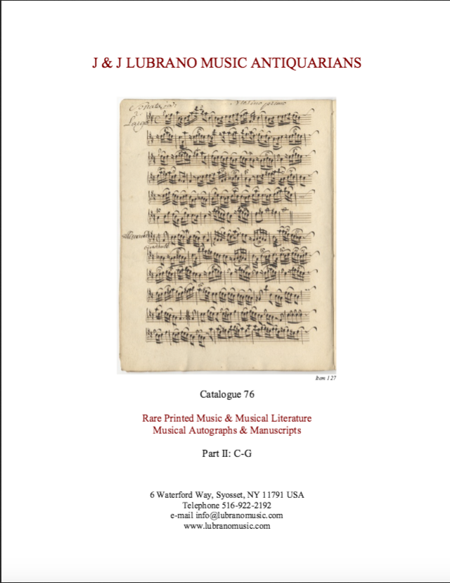 Catalogue 76 - Part II: C-G