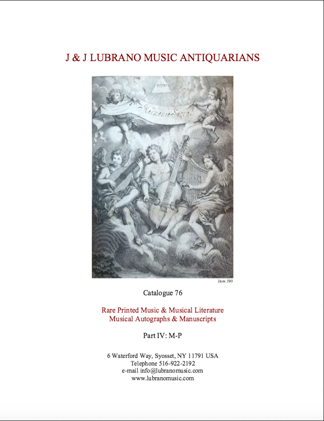 Catalogue 76 - Part IV: M-P