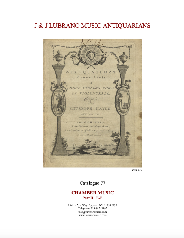 Catalogue 77 - Part II: H-P