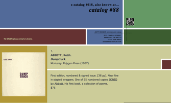 e-catalog #018 (ALSO KNOWN AS… catalog #88)