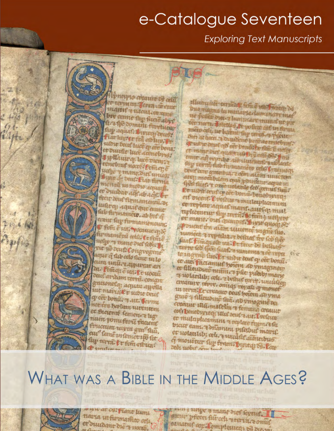E-Catalogue Seventeen: What Was a Bible in the Middle Ages?