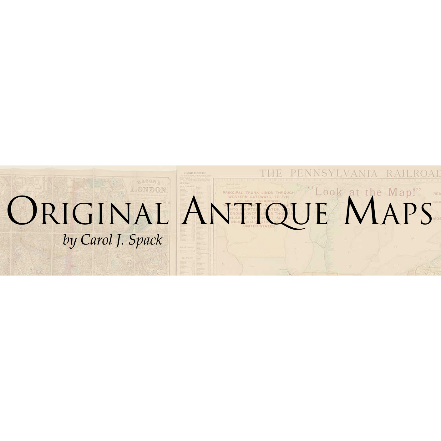 Original Antique Maps by Carol J. Spack Logo